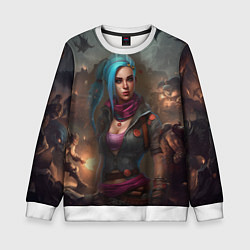 Детский свитшот Jinx art Arcane League of Legends fantasy