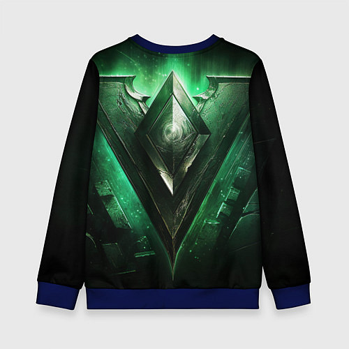 Детский свитшот Jinx art arcane league of legends / 3D-Синий – фото 2