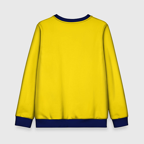 Детский свитшот Кубики с буквами - играю шрифтами / 3D-Синий – фото 2