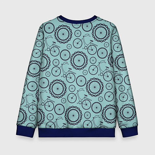 Детский свитшот Любитель велика / 3D-Синий – фото 2