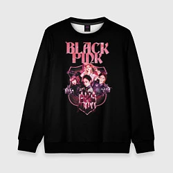 Свитшот детский Blackpink k-pop, Блэкпинк, цвет: 3D-черный