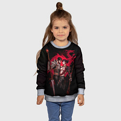 Свитшот детский Серый страж и Морриган, цвет: 3D-меланж — фото 2