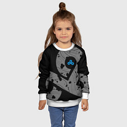 Свитшот детский Форма Cloud 9 black, цвет: 3D-белый — фото 2
