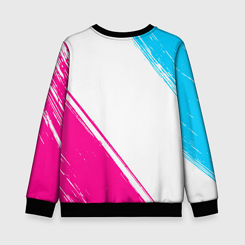 Детский свитшот Akame ga Kill neon gradient style: надпись, символ / 3D-Черный – фото 2