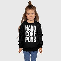 Свитшот детский Hardcore punk, цвет: 3D-черный — фото 2