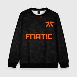 Свитшот детский Форма Fnatic pixels, цвет: 3D-черный