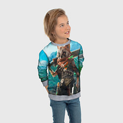 Свитшот детский Biomutant, цвет: 3D-меланж — фото 2