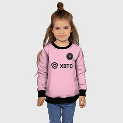 Свитшот детский Месси форма Интер Майами, цвет: 3D-черный — фото 2