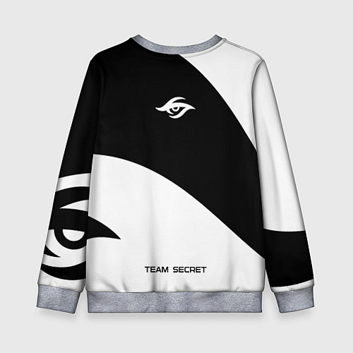 Детский свитшот Форма Team Secret white / 3D-Меланж – фото 2