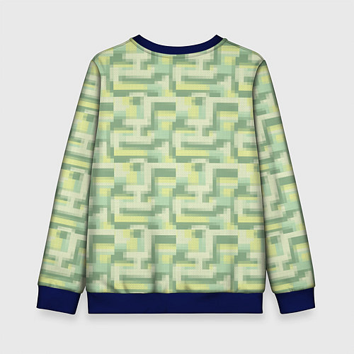 Детский свитшот Зеленые слаймы стардью / 3D-Синий – фото 2