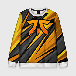 Свитшот детский Fnatic - киберспорт желтый, цвет: 3D-белый