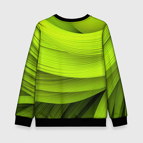 Детский свитшот Зеленый абстрактный фон / 3D-Черный – фото 2