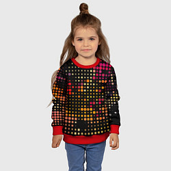 Свитшот детский Яркие точки, цвет: 3D-красный — фото 2