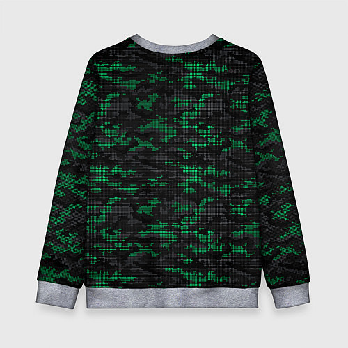 Детский свитшот Точечный камуфляжный узор Spot camouflage pattern / 3D-Меланж – фото 2