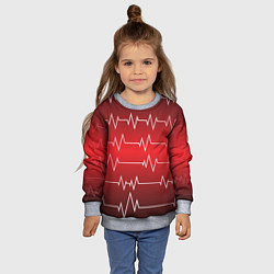 Свитшот детский Pulse, цвет: 3D-меланж — фото 2