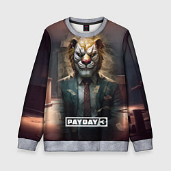 Свитшот детский Payday 3 lion, цвет: 3D-меланж