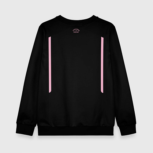 Детский свитшот ФК Интер Майами форма гостевая / 3D-Черный – фото 2