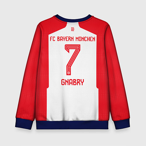 Детский свитшот Гнабри Бавария Мюнхен форма 2324 домашняя / 3D-Синий – фото 2