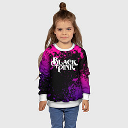 Свитшот детский Blackpink - neon, цвет: 3D-белый — фото 2