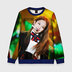Свитшот детский Blackpink Jennie Kim, цвет: 3D-синий