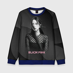 Свитшот детский Jisoo black, цвет: 3D-синий