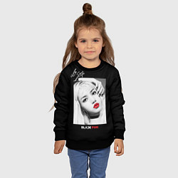 Свитшот детский Blackpink Lisa Autograph, цвет: 3D-черный — фото 2