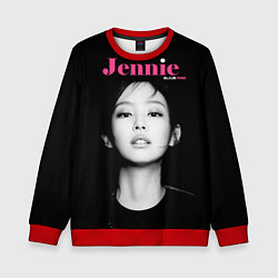 Свитшот детский Blackpink Jennie Portrait, цвет: 3D-красный