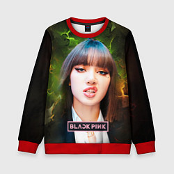 Свитшот детский Blackpink Lisa, цвет: 3D-красный