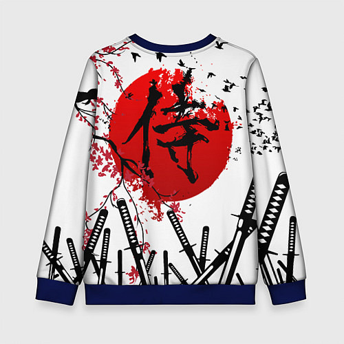 Детский свитшот Ronin armour / 3D-Синий – фото 2