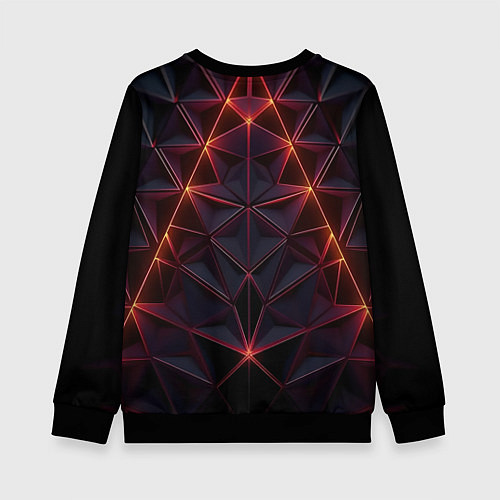 Детский свитшот The Witcher Logo Triangle / 3D-Черный – фото 2