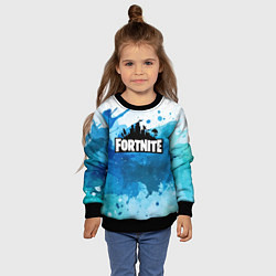 Свитшот детский Fortnite Logo Paint, цвет: 3D-черный — фото 2