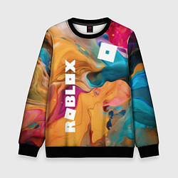 Детский свитшот Roblox Logo Color