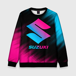 Свитшот детский Suzuki - neon gradient, цвет: 3D-черный