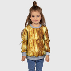 Свитшот детский Золотые переливы, цвет: 3D-меланж — фото 2