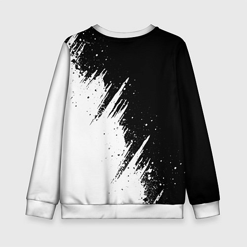 Детский свитшот Ауди - белые потертости / 3D-Белый – фото 2