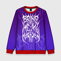 Свитшот детский Bring Me The Horizon Lettering, цвет: 3D-красный