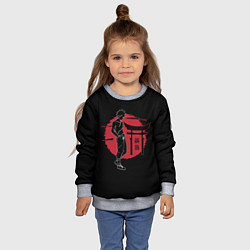 Свитшот детский Муген - Samurai Champloo, цвет: 3D-меланж — фото 2