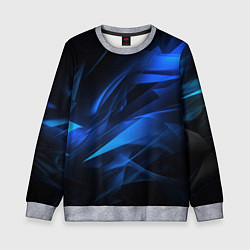 Свитшот детский Black blue texture, цвет: 3D-меланж