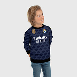 Свитшот детский Винисиус Жуниор Реал Мадрид форма 2324 гостевая, цвет: 3D-черный — фото 2