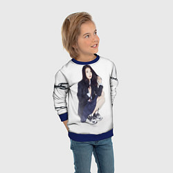 Свитшот детский Красотка АйЮ - IU, цвет: 3D-синий — фото 2