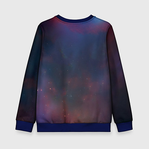 Детский свитшот Туманность дракона / 3D-Синий – фото 2