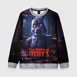 Свитшот детский Five Nights at Freddys Bonnie, цвет: 3D-меланж