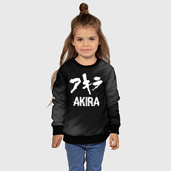 Свитшот детский Akira glitch на темном фоне, цвет: 3D-черный — фото 2
