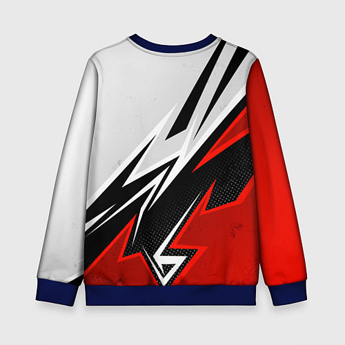 Детский свитшот Ducati - белый и красный / 3D-Синий – фото 2