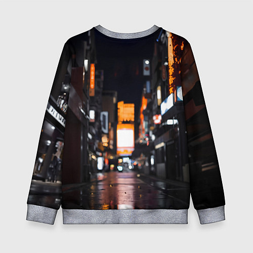 Детский свитшот Кибер робот самурай от нейросети / 3D-Меланж – фото 2