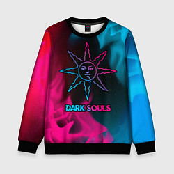 Свитшот детский Dark Souls - neon gradient, цвет: 3D-черный