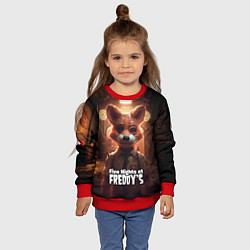 Свитшот детский Мангл Фнаф, цвет: 3D-красный — фото 2