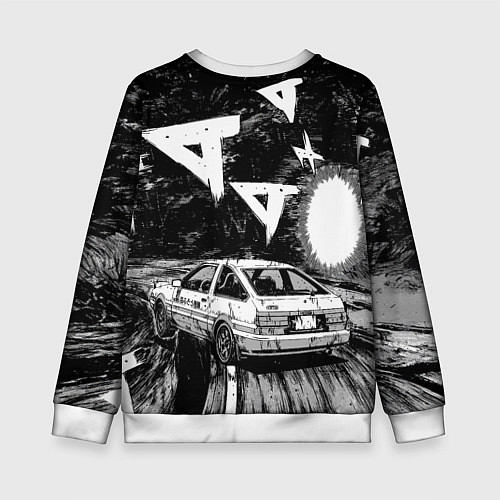 Детский свитшот Инициал Ди / 3D-Белый – фото 2