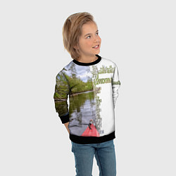Свитшот детский Реки Подмосковья, цвет: 3D-черный — фото 2