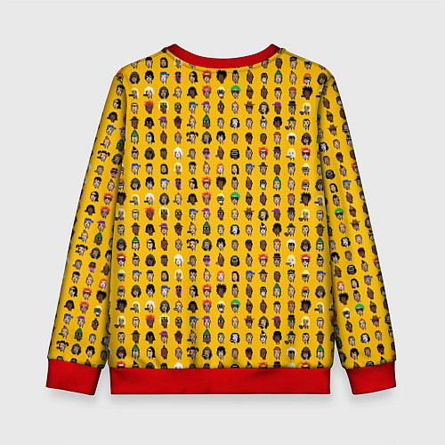 Детский свитшот Crypto Punks / 3D-Красный – фото 2